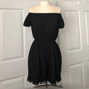 ASOS S Black Off-shoulder Romper